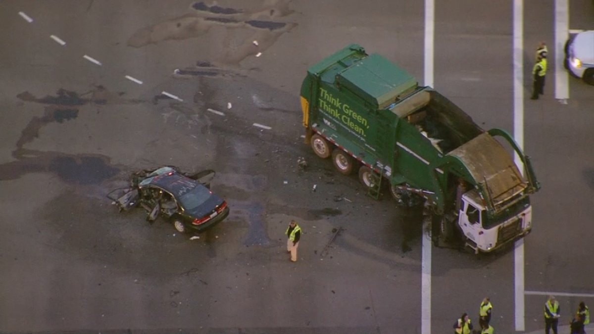 One dead after crash involving garbage truck in Chandler