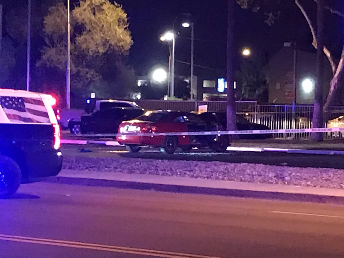 Tempe police investigating a double shooting at Priest and Broadway one person has died from there injuries a second person is in critical condition 