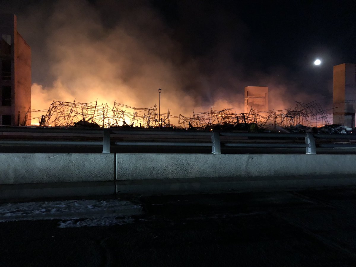 Phoenix Fire tells us this was a 4-story apartment complex being built. About 40% of the way done before it caught fire. About 200 firefighters on scene. Cause still under investigation