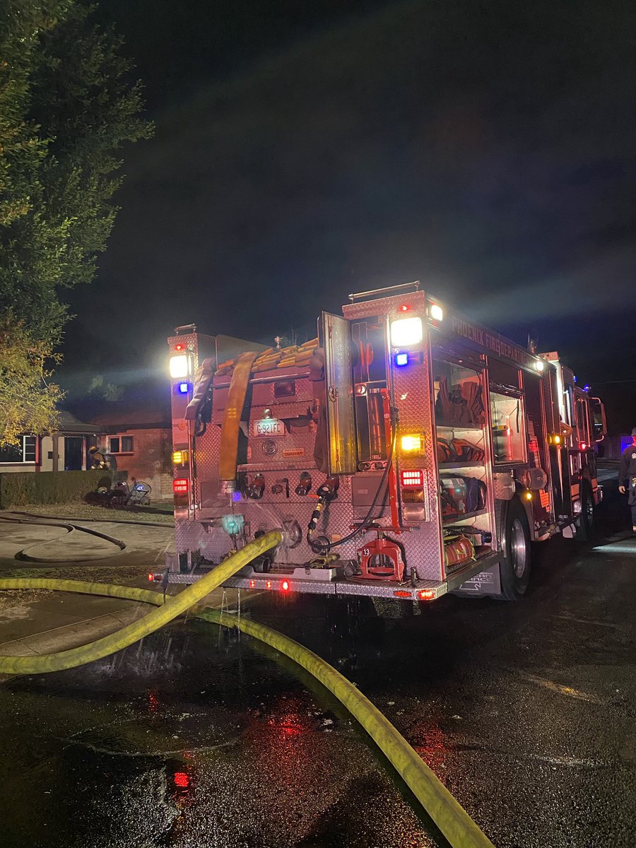 Busy day for Phoenix firefighters as they battle their third structure fire of the shift