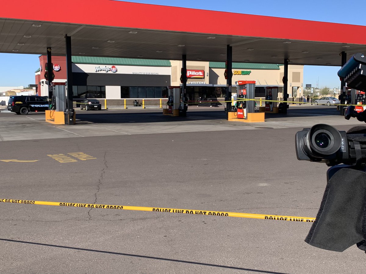 A shooting overnight in Tolleson at the Pilot truck stop. 99th Ave and I-10. Police are currently investigating. @FOX10Phoenix will have more information as it becomes available.