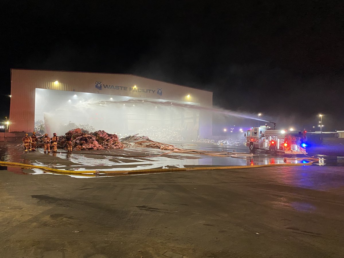 Phoenix Firefighters are on scene of both a recycling plant fire near 19th Ave and Lower Buckeye, and a car repair shop fire near 35th Ave and Buckeye.   Crews have gained fire control of both incidents and working to extinguish hot spots