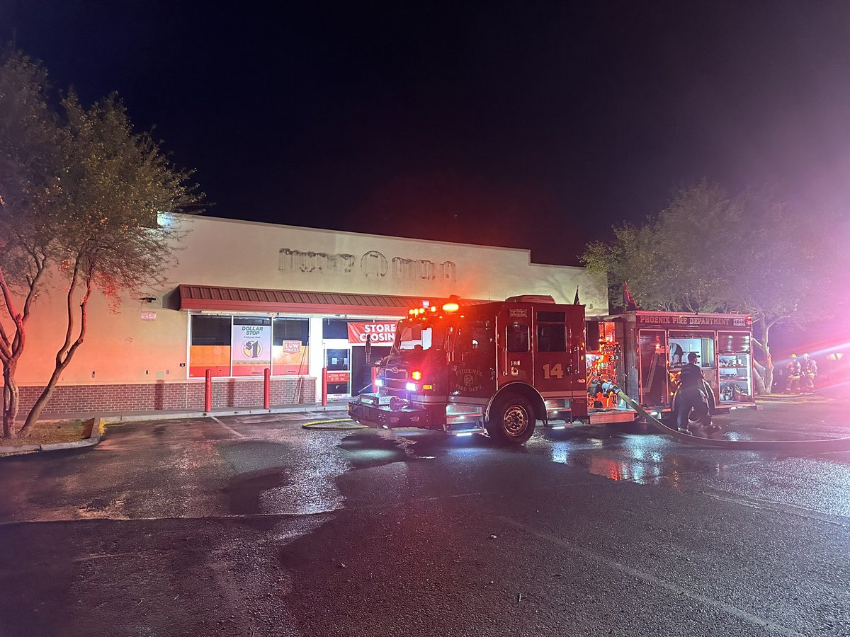 Just before midnight PHXFire extinguished a fire in a former Family Dollar store near 25th Ave and Van Buren. The store was vacant at the time of the incident. Fire investigators working to determine a cause. No injuries reported