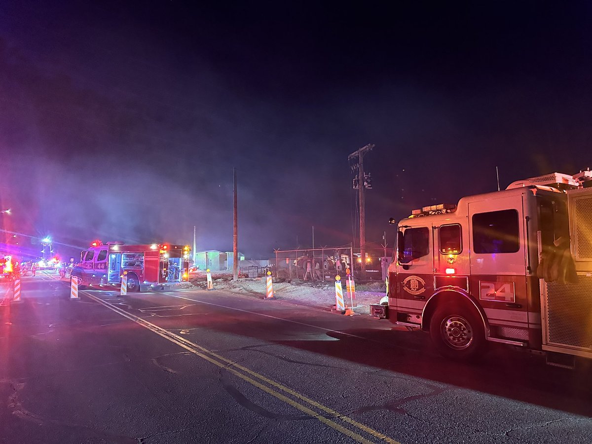 PHXFire battled a house fire into the early morning hours near 59th Ave. and Southern. The structure was reportedly abandoned. No reported injuries. Fire investigators working to determine a cause