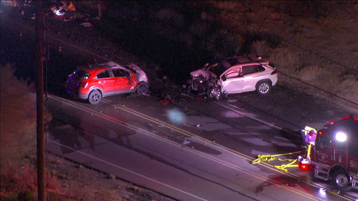 1 killed, 5 hospitalized after fiery crash in north Phoenix: