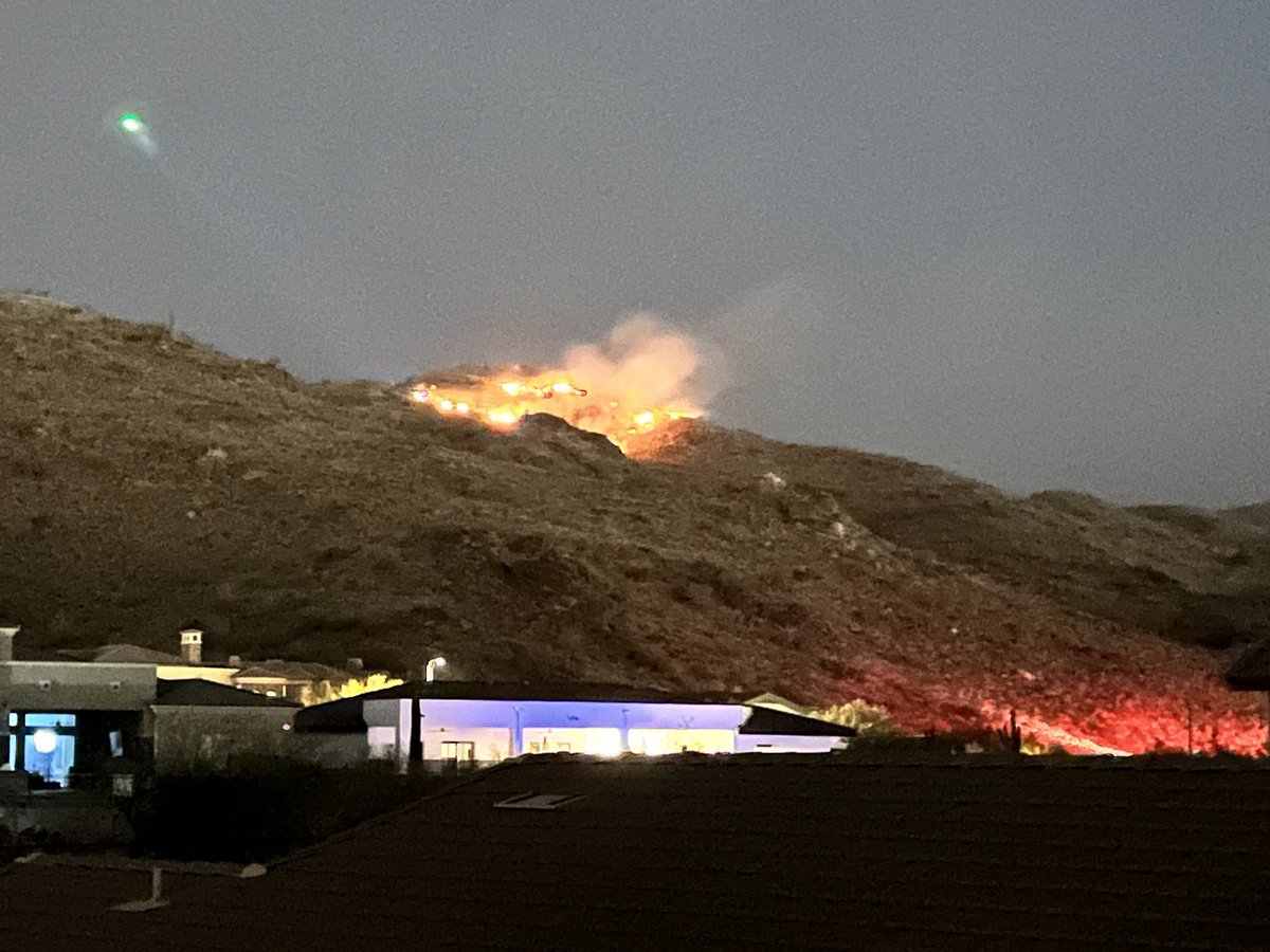 South Mountain is on fire near 32nd Street in Phoenix