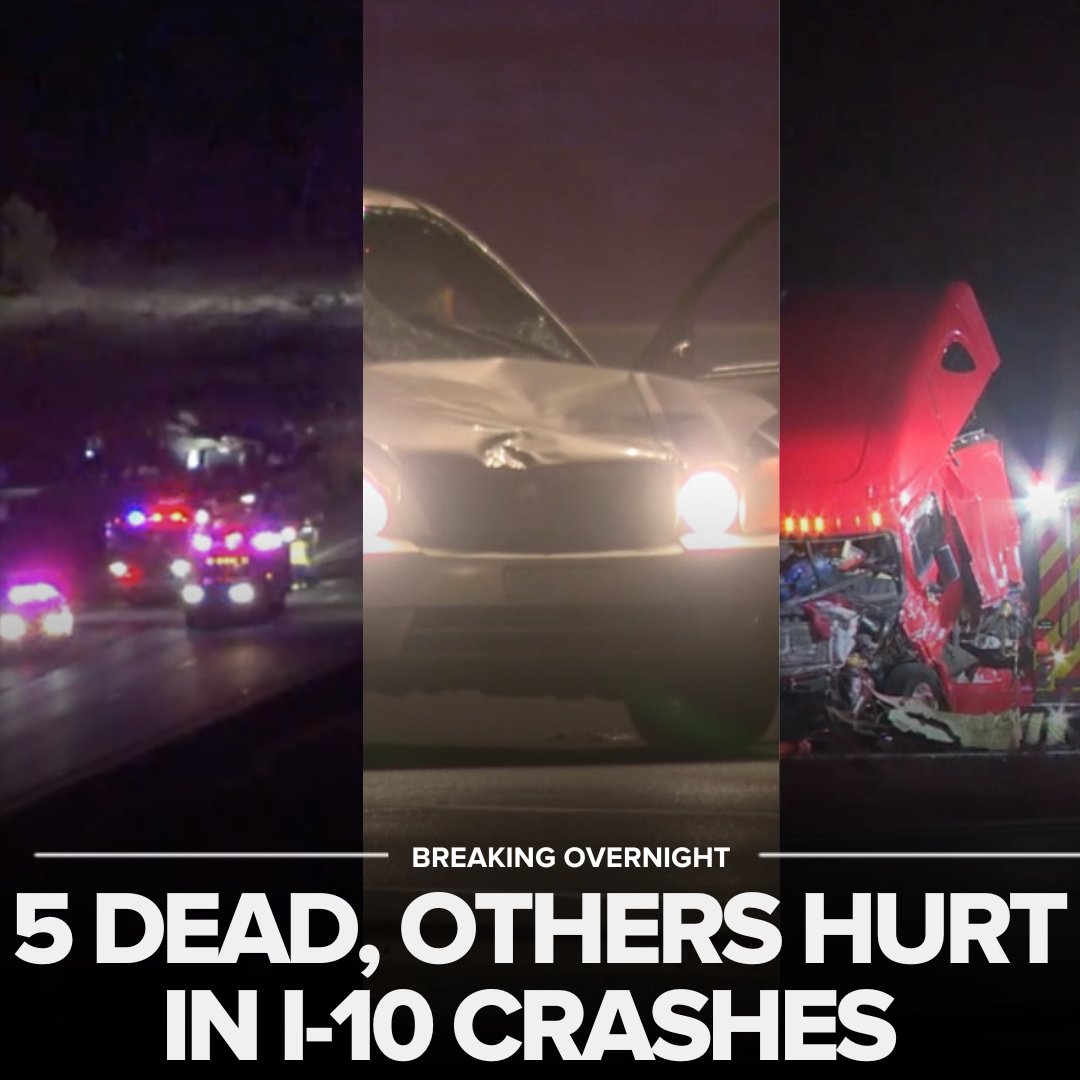Officials are investigating multiple deadly crashes along I-10 in the Valley overnight, including two near Buckeye.