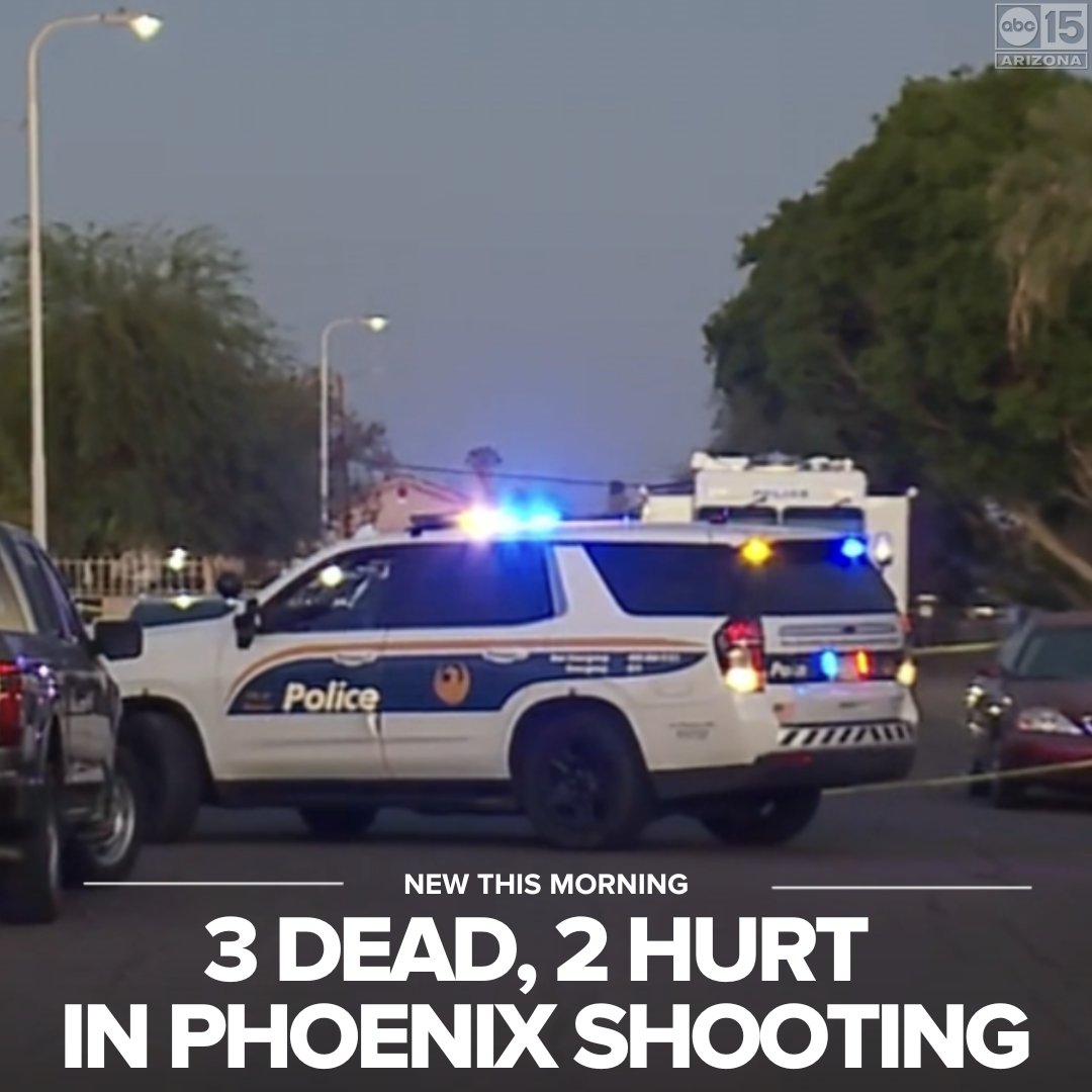 Police say three men are dead and two other people are hurt after a shooting near 24th Street and Southern Avenue last night