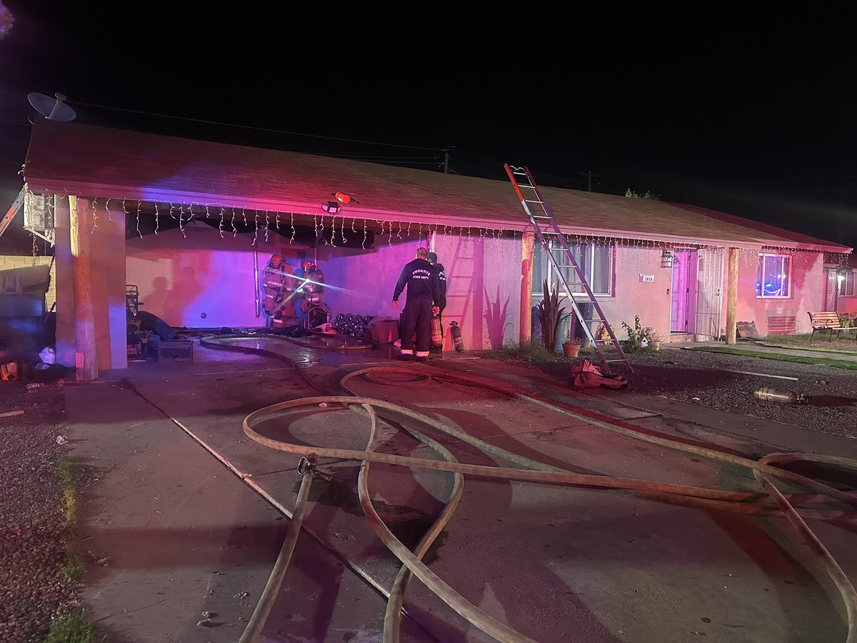 Seven people will be displaced after an early morning house fire. Firefighters from Phoenix and @GlendaleFire quickly extinguished a fire near 39th Ave and Glendale. The Community Assistance Program is on the scene assisting with the displaced