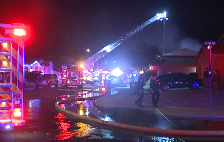 One person is dead after a fire broke out at a home in Goodyear overnight, according to fire officials