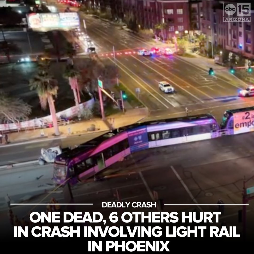 Phoenix Fire Department officials say one person was pronounced dead at the scene and multiple others were taken to hospitals after a crash near Central Avenue and Indian School Road this morning