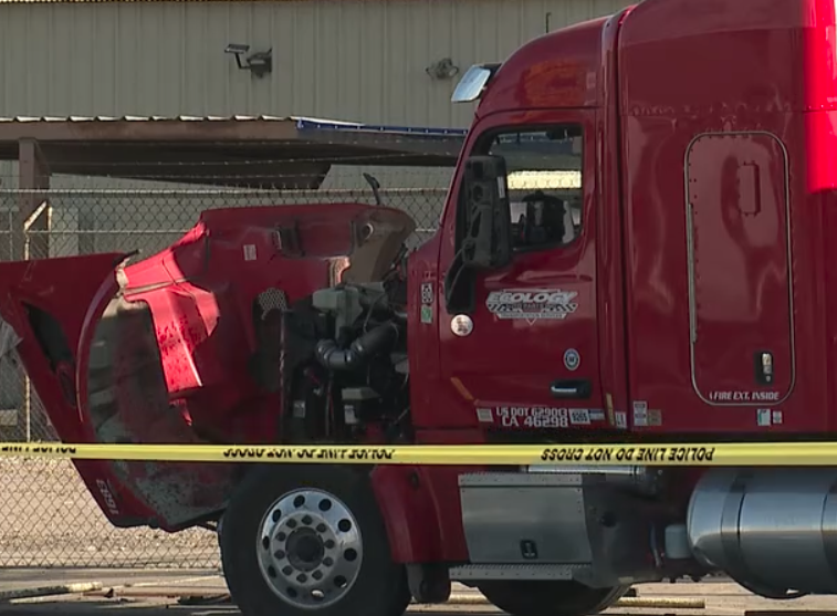Police say one person is dead and another was taken to a hospital after a crash earlier this morning near 25th Avenue and Buckeye Road