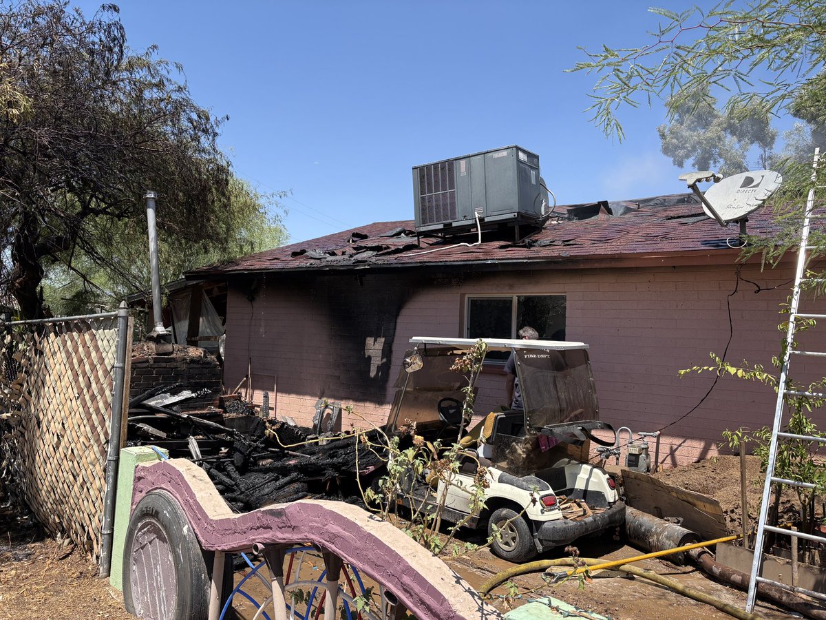 Phoenix and Glendale firefighters are fighting a house fire near 63rd Ave and Indian School Rd. No injuries reported at this time