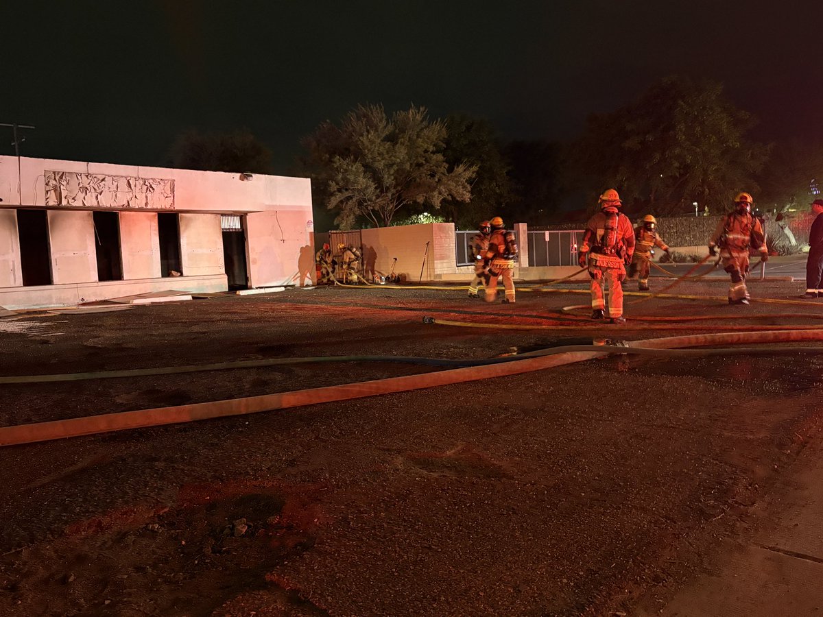 Crews arrived on scene around 2:30AM and found a vacant commercial structure with heavy smoke and flames coming from the rear of the building. Firefighters deployed hose lines to quickly extinguish the fire. No injuries reported. The cause is under investigation