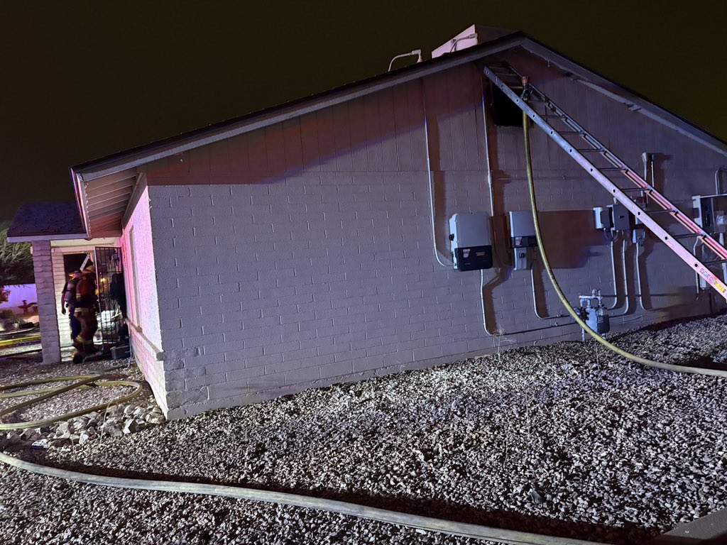 Firefighters from Phoenix and Glendale have extinguished an attic fire near 51st Ave and Cactus Rd. The Community Assistance Program is assisting with a family of four that have been displaced. No injuries were reported, and the cause is under investigation