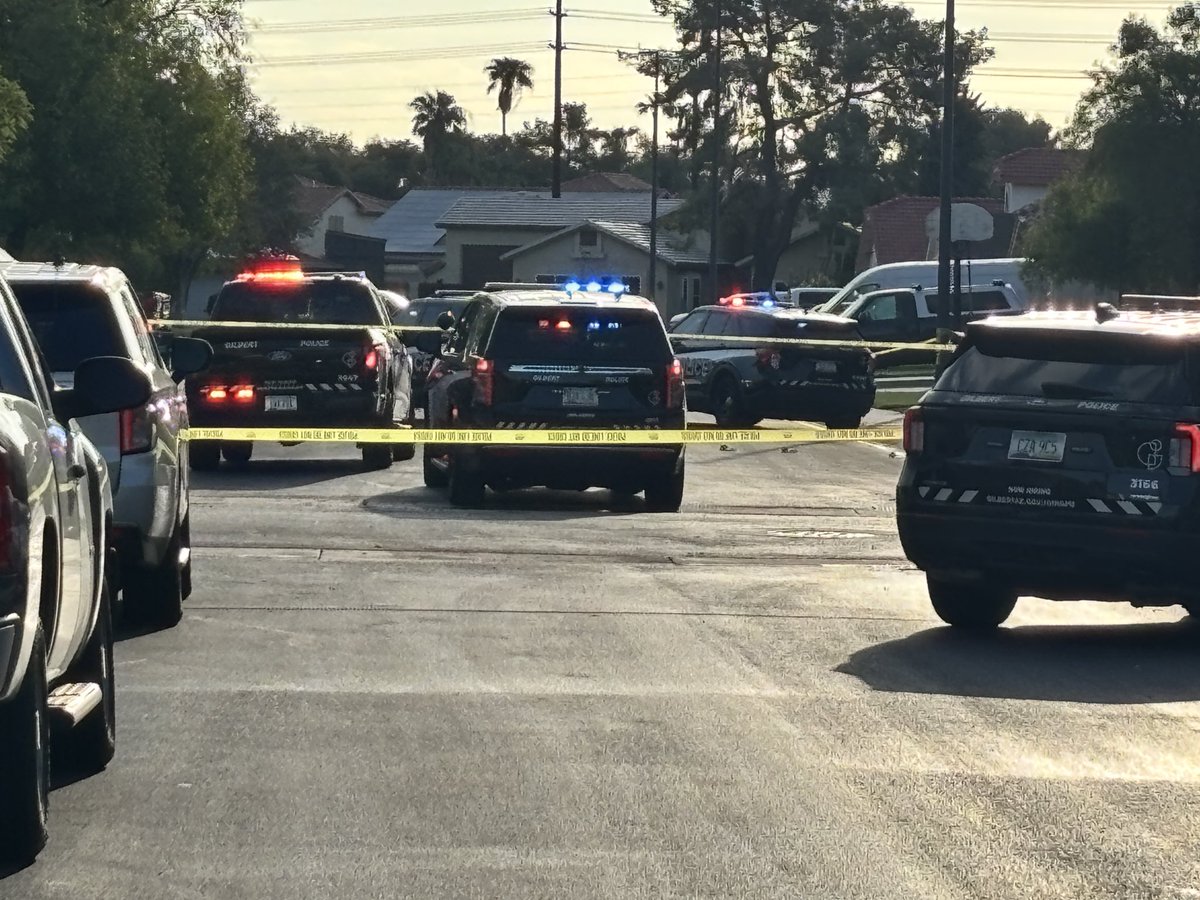 Officer Involved Shooting early this morning in a Gilbert neighborhood near Lindsay Rd and Guadalupe Rd. Gilbert PD confirmed the shooting, and that no officers were injured. 