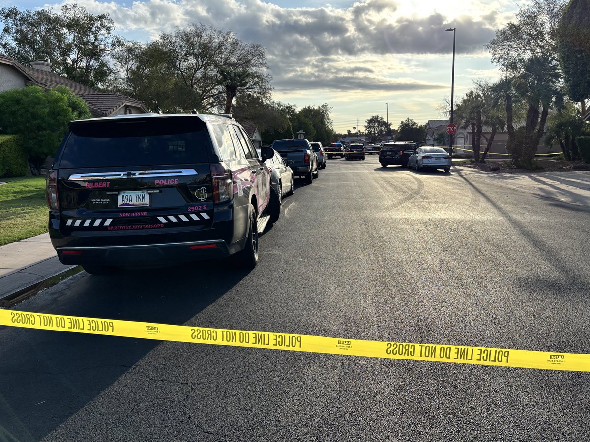 Officer Involved Shooting early this morning in a Gilbert neighborhood near Lindsay Rd and Guadalupe Rd. Gilbert PD confirmed the shooting, and that no officers were injured. 