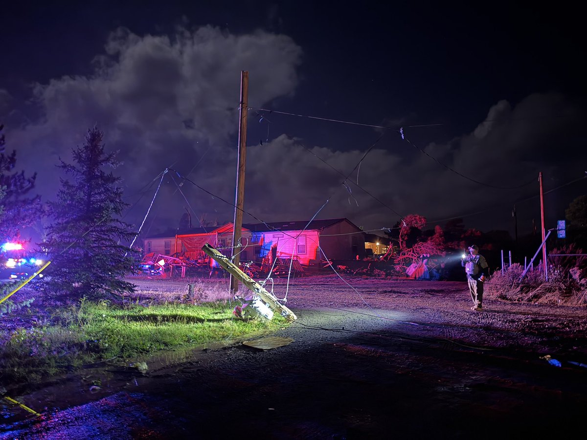 Confirmed: The damage in Heber/Overgaard is from a tornado that touched down earlier today.